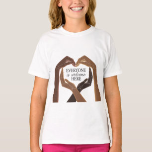Camiseta Todos son bienvenidos aquí - Unidad y Diversidad