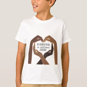 Camiseta Todos son bienvenidos aquí - Unidad y Diversidad