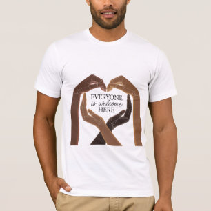 Camiseta Todos son bienvenidos aquí - Unidad y Diversidad
