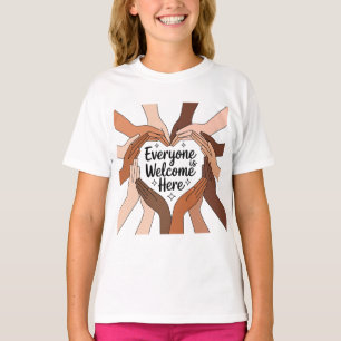 Camiseta Todos son bienvenidos aquí - Unidad y Diversidad