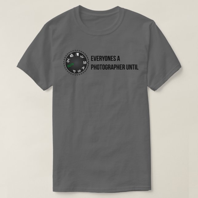 Camiseta Todos son fotógrafos hasta Essential  (Diseño del anverso)