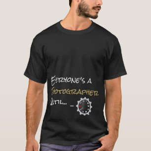 Camiseta Todos son fotógrafos hasta... modo manual