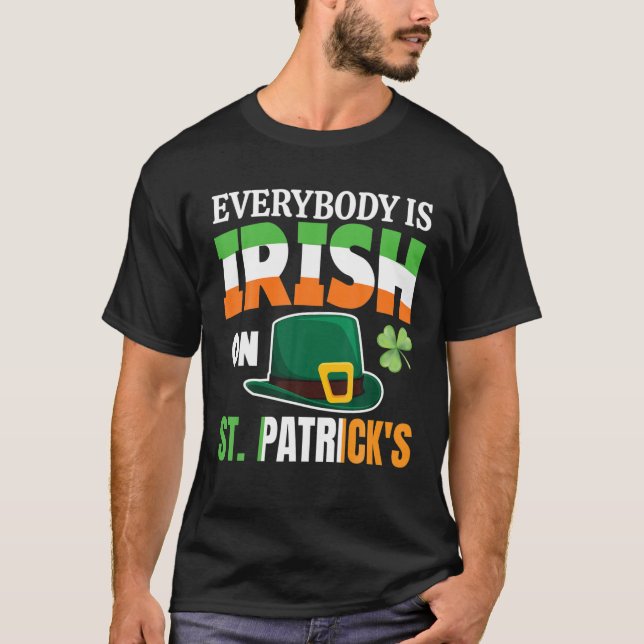 Camiseta Todos son irlandeses en el Día de San Patricio (Anverso)