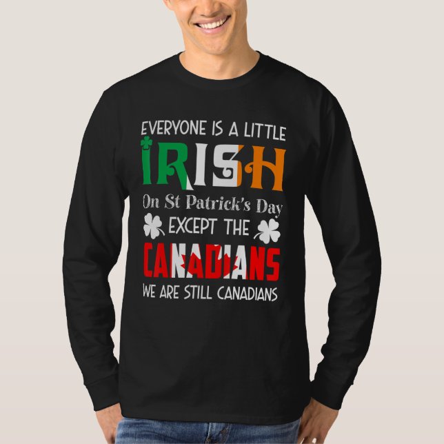 Camiseta Todos Son Un Poco Irlandeses En El Día De Los Patr (Anverso)