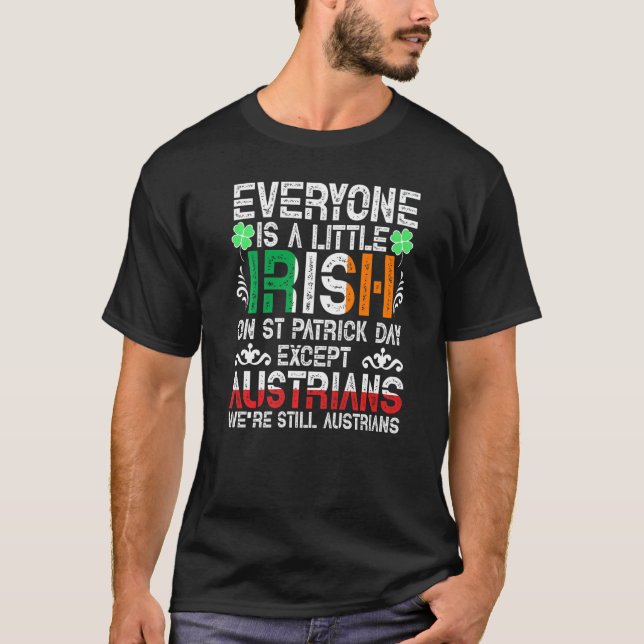 Camiseta Todos Son Un Poco Irlandeses En El Día De San Patr (Anverso)