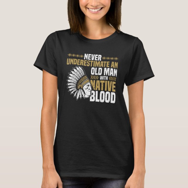 Camiseta Todos ustedes son inmigrantes nativos indios ameri (Anverso)