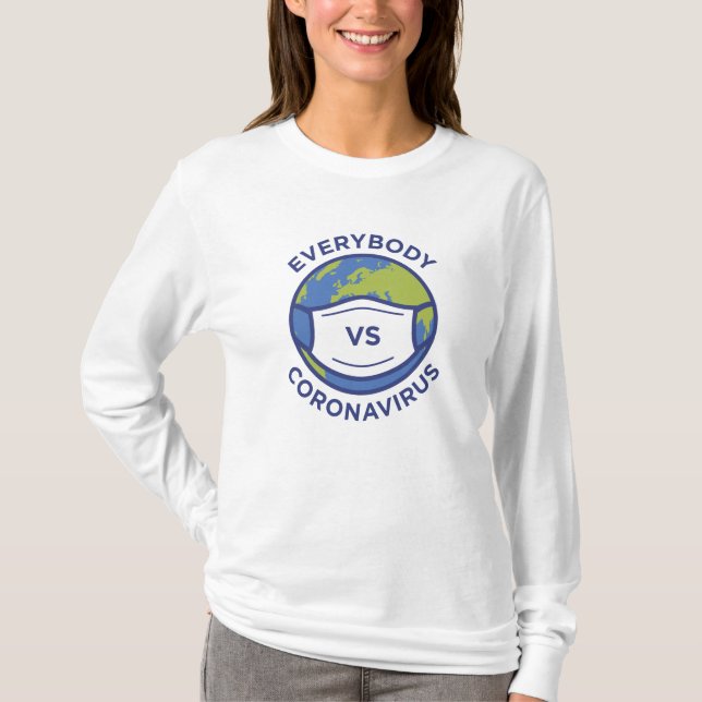 Camiseta Todos vs Coronavirus (Anverso)