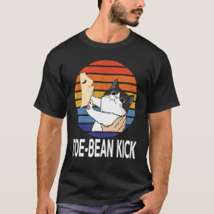 Camiseta Toe Bean Kick Cat Tee Cute Kitty Cat