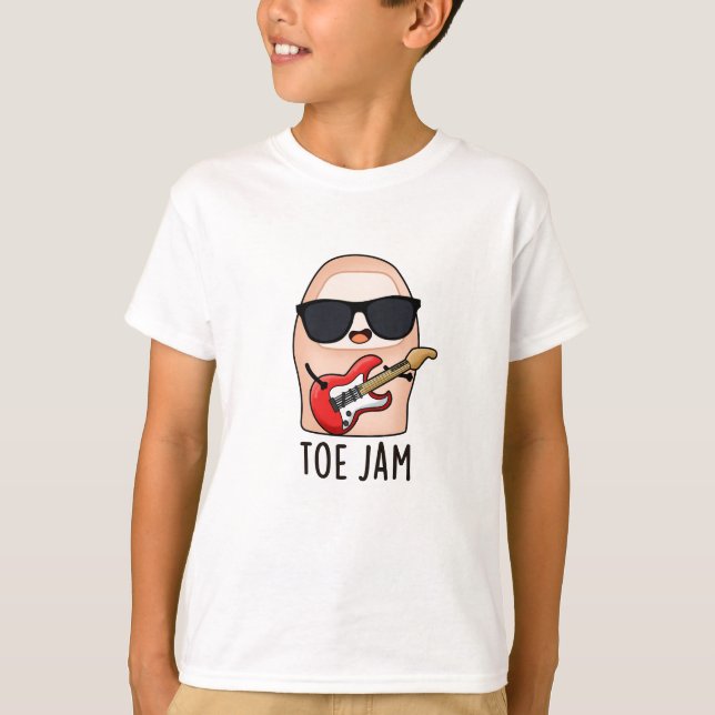 Camiseta Toe Jam Funny Big Toe Music Pun (Anverso)