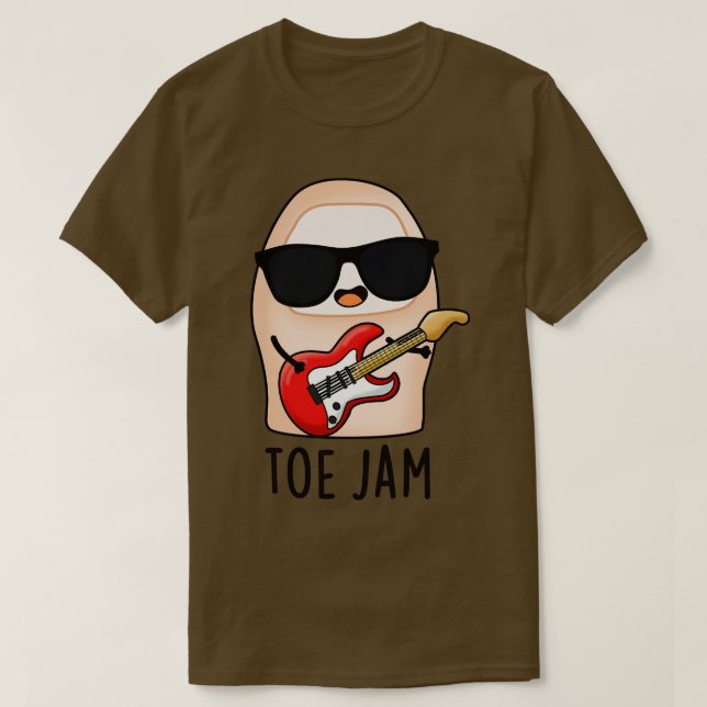 Camiseta Toe Jam Funny Big Toe Music Pun 1 (Diseño del anverso)