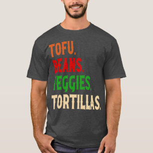 Camiseta Tofu Beans Veggies Tortillas Burrito vegano ventil