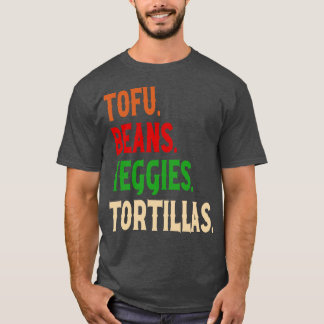 Camiseta Tofu Beans Veggies Tortillas Burrito vegano ventil