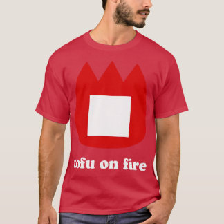 Camiseta tofu en llamas