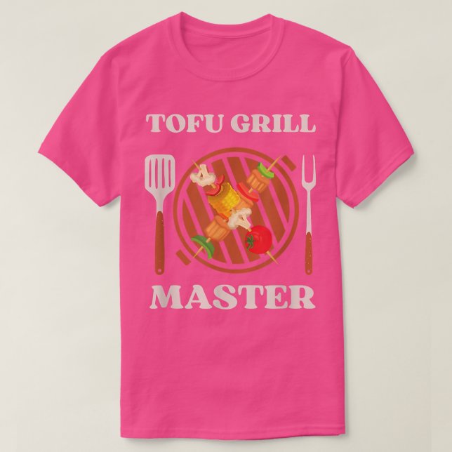 Camiseta Tofu Grill Master para Vegetarianos y Vegetarios q (Diseño del anverso)