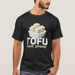Camiseta Tofu Nunca Grita Dieta Vegan Graciosa Pun De Comid