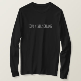 Camiseta Tofu Nunca Grita Funny Vegan