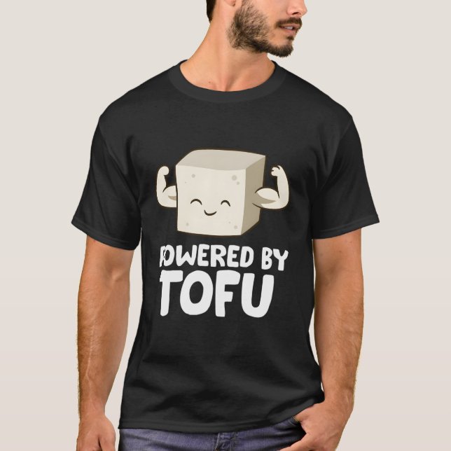 Camiseta Tofu Vegetario Vegetario De Amor Alimentado Por To (Anverso)