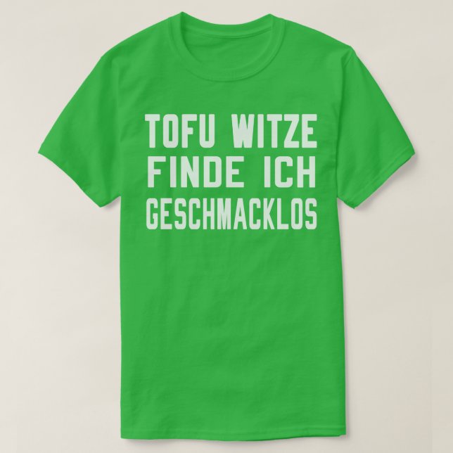 Camiseta Tofu Witz Vegan lustig (Diseño del anverso)