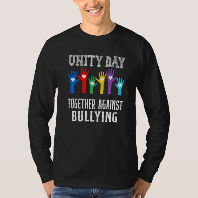 Camiseta Together Against Bullying Orange Anti Bully Unity  (Anverso)