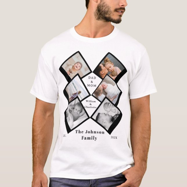 Camiseta Together Is Everything – Family 6-Photo Collage  (Anverso)
