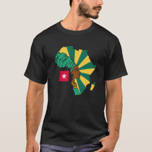 Camiseta Togo Bandera Togolesa África Mapa Patrimonio Étnic