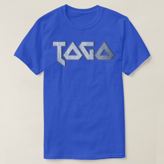 Camiseta Togo metalizado (Diseño del anverso)