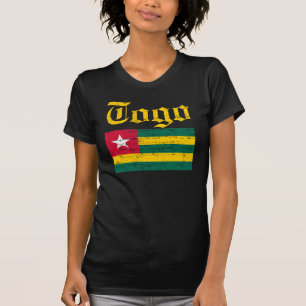 Camiseta togolesa fresca de la bandera