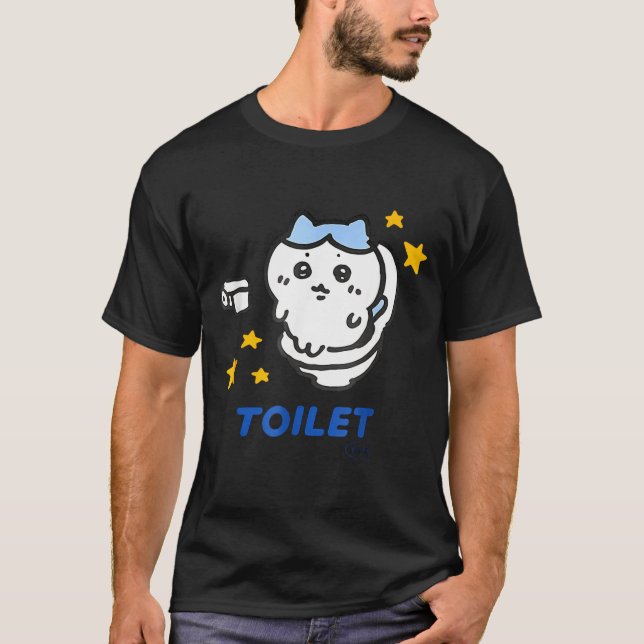 Camiseta Toilet Time Chikawa Meme Funny Tee  (Anverso)