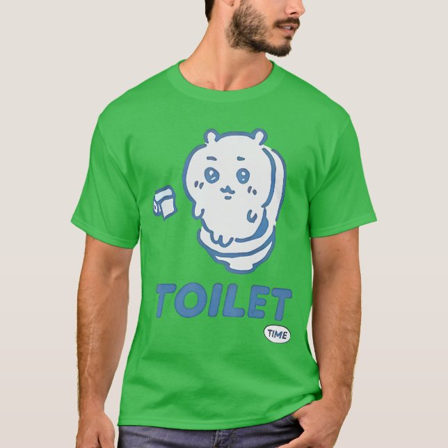 Camiseta Toilet Time Chikawa Meme Tee (Anverso)