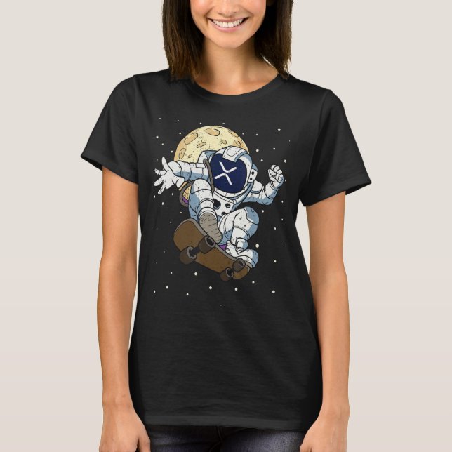 Camiseta Token de moneda XRP BlockChain XRP A La Luna (Anverso)