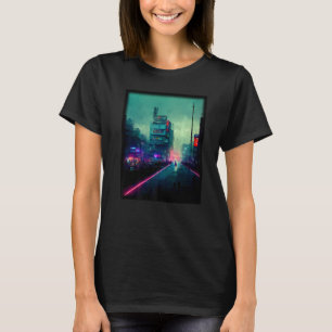 Camiseta Tokio Cyberpunks Retro lo-fi indie Japón de ambien