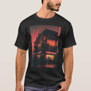 Camiseta Tokio Cyberpunks Retro lo-fi indie Japón de ambien