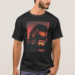 Camiseta Tokio Cyberpunks Retro lo-fi indie Japón de ambien