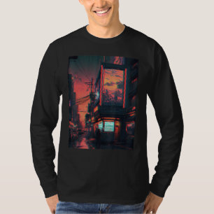 Camiseta Tokio Cyberpunks Retro lo-fi indie Japón de ambien