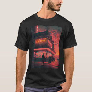 Camiseta Tokio Cyberpunks Retro lo-fi indie Japón de ambien