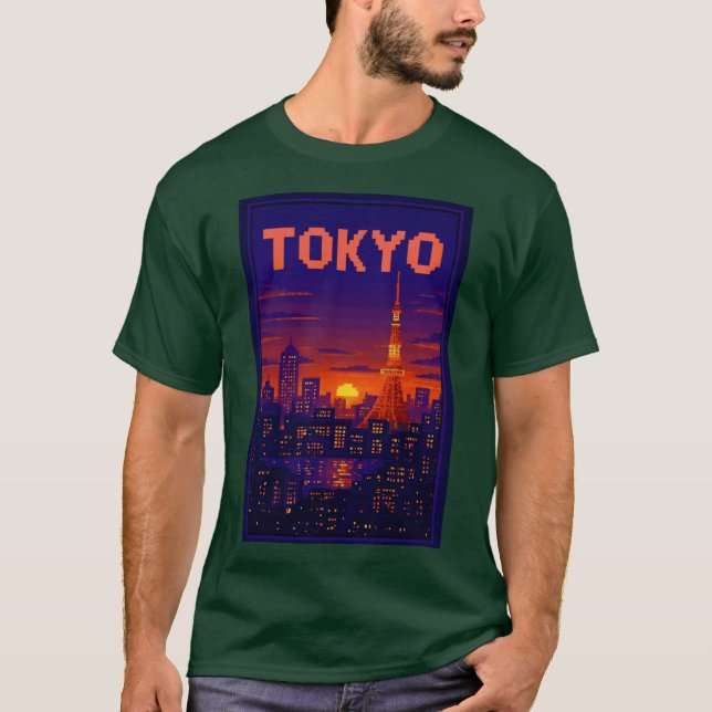 Camiseta Tokio de 16 bits (Anverso)