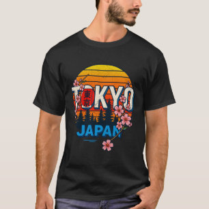 Camiseta Tokio Japón Mensajes de texto con caligrafía Flore