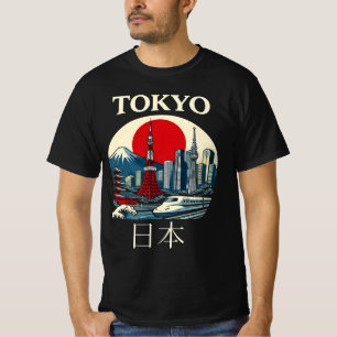 Camiseta Tokio Japón Viajes Antiguos - Ilustración del Mont