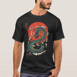 Camiseta Tokio japonés Dragón asiático tatuaje vintage near