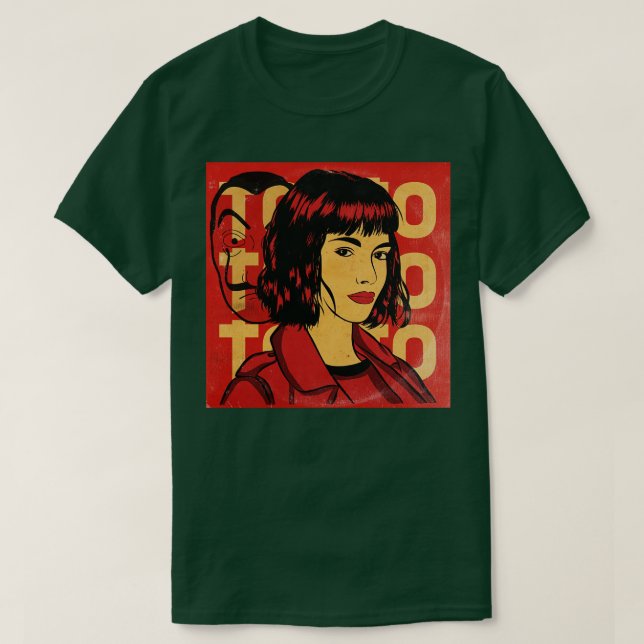 Camiseta Tokio La Casa de Papel (Diseño del anverso)