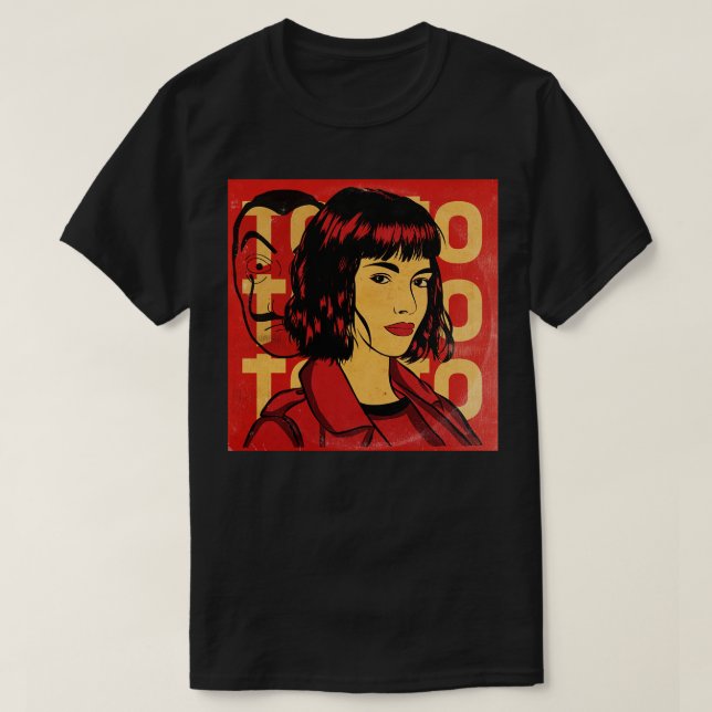 Camiseta Tokio La Casa de Papel (Diseño del anverso)