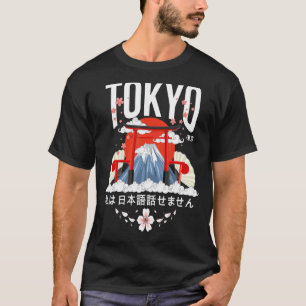 Camiseta Tokio no hablo la versión japonesa en blanco