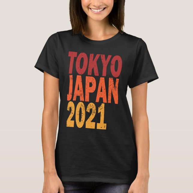 Camiseta Tokio retro Japón 2021 (Anverso)