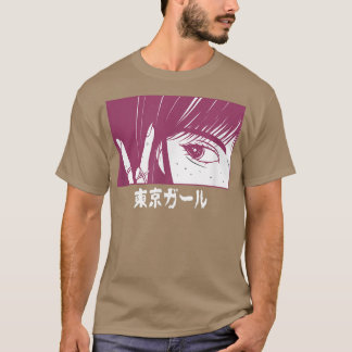 Camiseta Tokio Tokio Chica Anime Carácter japonés LoFi Ae