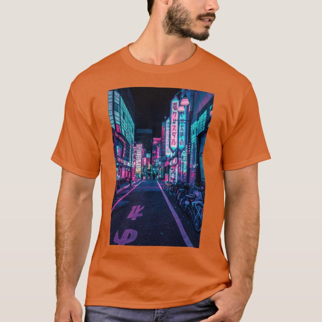 Camiseta Tokio Un Mundo de Neon Activo (Anverso)