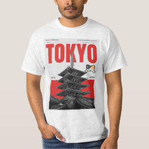 Camiseta Tokio y amantes de los gatos