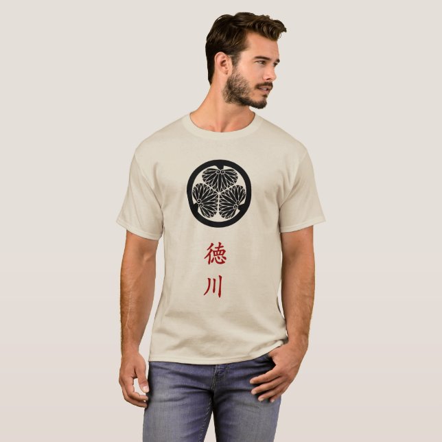 Camiseta Tokugawa Clan Escudo (Kamon) (Anverso completo)