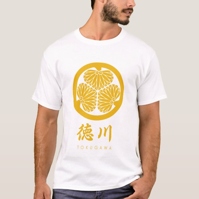 Camiseta Tokugawa Clan kamon con nombre de clan (Anverso)