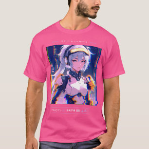 Camiseta Toky de arte de la calle Cyberpunk japonesa de 8 b