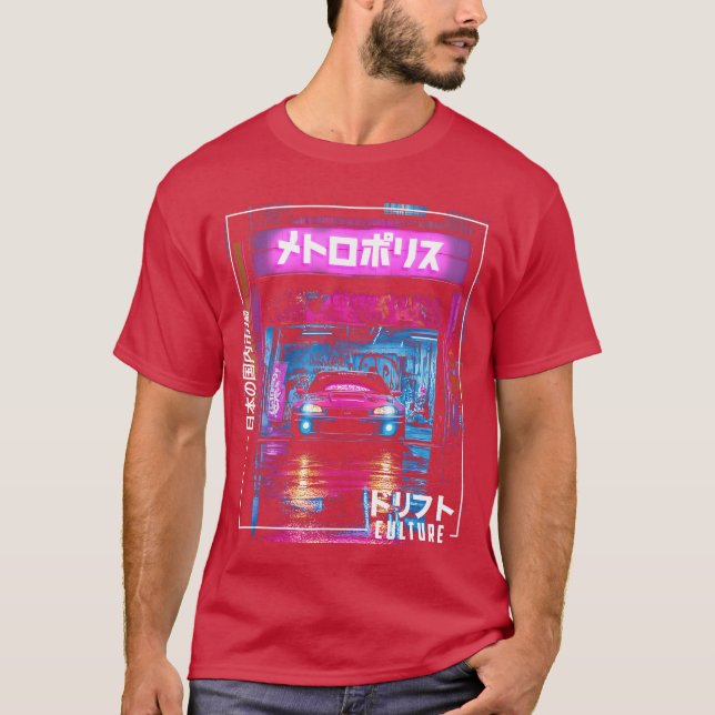 Camiseta Tokyo City Retro Synthwave Racing Japan Tokyo (Anverso)